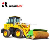 High power efficient snow loader mini wheel loader with snow plow/blower for sale