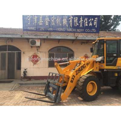 mini for sale/3 ton wheel loader with pallet fork attachment