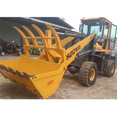 Grapple Log Loader 2 ton Front Wheel Loader